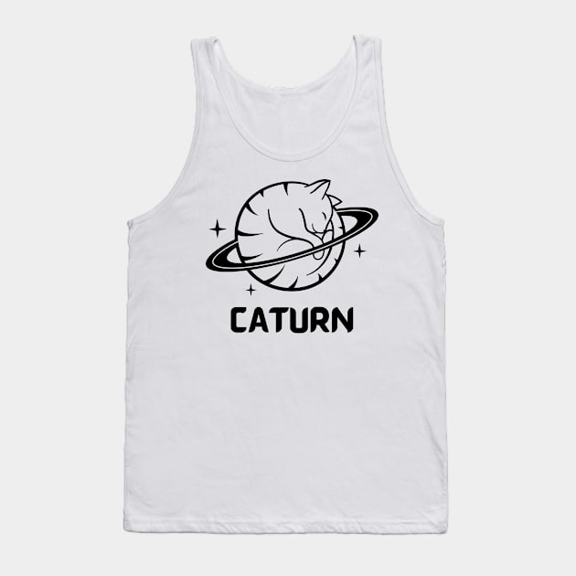 Caturn Tank Top by Purrestrialco